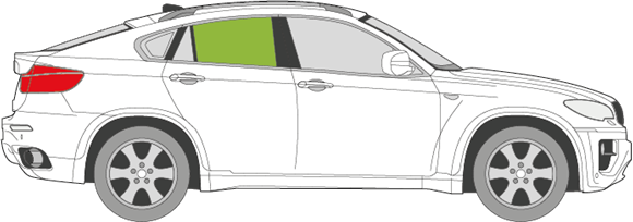 Afbeelding van Zijruit rechts BMW X6 