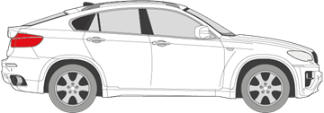 Afbeelding van Zijruit rechts BMW X6 (DONKERE RUIT)