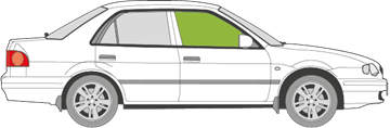 Afbeelding van Zijruit rechts Toyota Corolla sedan