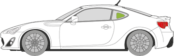 Afbeelding van Zijruit links Toyota GT 86