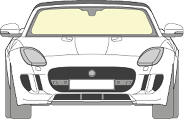 Afbeelding van Voorruit Jaguar F-type coupé solar/sensor