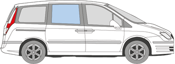 Afbeelding van Zijruit rechts Lancia Phedra 