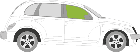 Afbeelding van Zijruit rechts Chrysler Pt cruiser