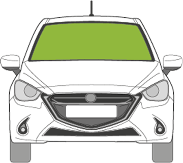 Afbeelding van Voorruit Mazda 2 sensor