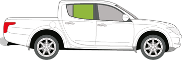 Afbeelding van Zijruit rechts Mitsubishi L200 4 deurs