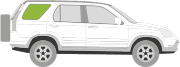 Afbeelding van Zijruit rechts Honda Crv 2002-2004