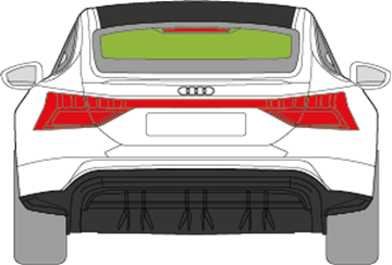 Afbeelding van Achterruit Audi E-Tron Gt gelaagd