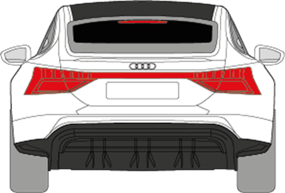 Afbeelding van Achterruit Audi E-Tron Gt (DONKERE RUIT)