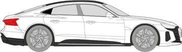 Afbeelding van Zijruit rechts Audi E-Tron Gt (DONKERE RUIT)