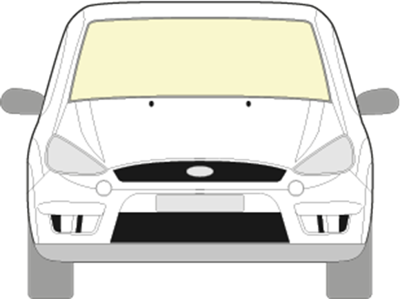 Afbeelding van Voorruit Ford S-max 2006-2013 solar/sensor
