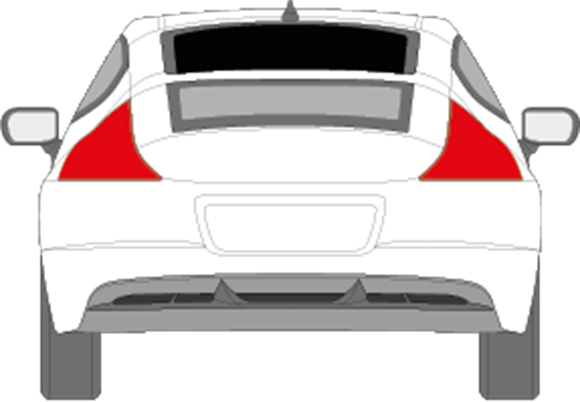 Afbeelding van Achterruit boven Honda CR-Z (DONKERE RUIT)