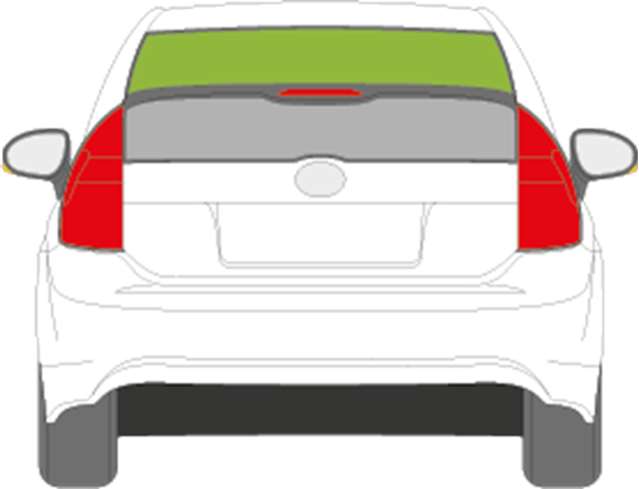 Afbeelding van Achterruit Toyota Prius (boven)