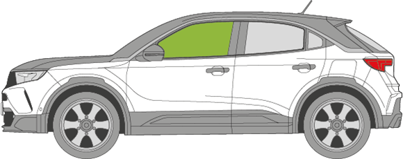 Afbeelding van Zijruit links Opel Mokka 