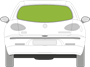 Afbeelding van Achterruit Alfa Romeo 147 3 deurs 2004-2010