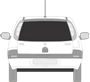 Afbeelding van Achterruit Opel Corsa 5 deurs (DONKERE RUIT) 