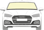 Afbeelding van Voorruit Audi A5 coupé solar sensor/camera/verwarmd