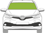 Afbeelding van Voorruit Toyota Corolla sedan sensor/verwarmde camera