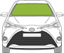 Afbeelding van Voorruit Toyota Yaris 3 deurs 2014-2016 sensor/camera