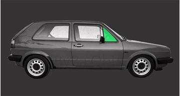 Afbeelding van Zijruit rechts Volkswagen Golf 3 deurs