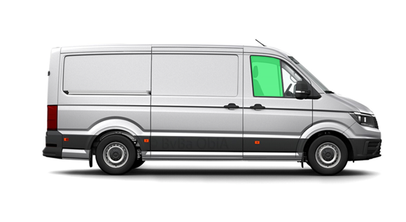 Afbeelding van Zijruit rechts Vw Crafter