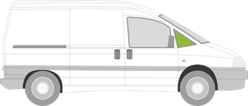 Afbeelding van Zijruit rechts Citroën Jumpy (getint)