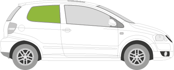 Afbeelding van Zijruit rechts Volkswagen Fox