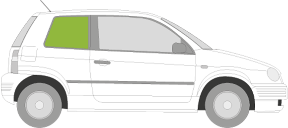 Afbeelding van Zijruit rechts Seat Arosa