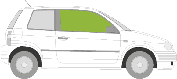 Afbeelding van Zijruit rechts Seat Arosa