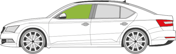 Afbeelding van Zijruit links Skoda Superb 5 deurs