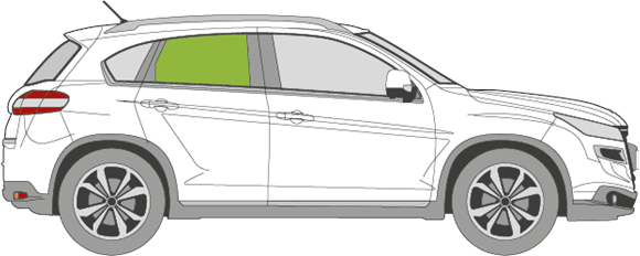 Afbeelding van Zijruit rechts Citroën C4 Aircross