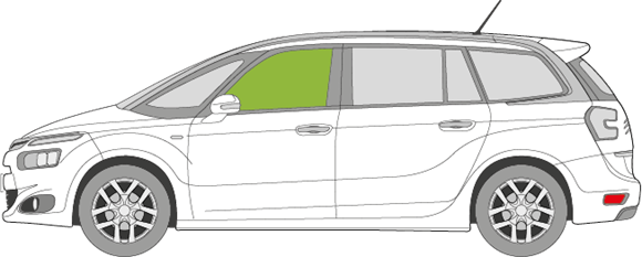 Afbeelding van Zijruit links Citroën C4 Picasso