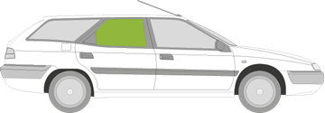 Afbeelding van Zijruit rechts Citroën Xantia break