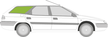 Afbeelding van Zijruit rechts Citroën Xantia break