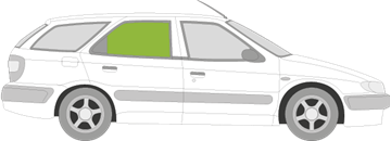 Afbeelding van Zijruit rechts Citroën Xsara break