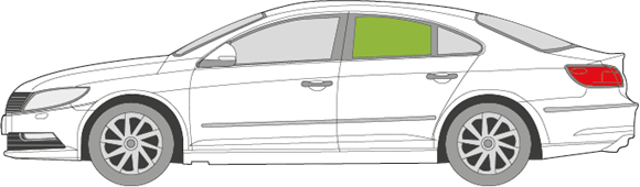 Afbeelding van Zijruit links Volkswagen Passat cc 