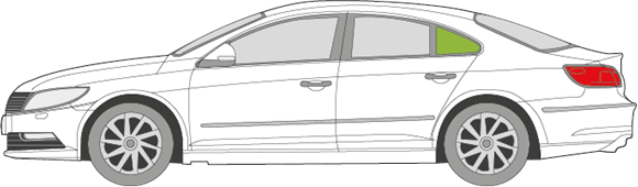 Afbeelding van Zijruit links Volkswagen Passat cc 