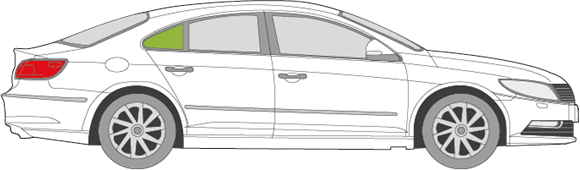 Afbeelding van Zijruit rechts Volkswagen Passat cc 