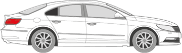 Afbeelding van Zijruit rechts Volkswagen Passat cc (DONKERE RUIT) 