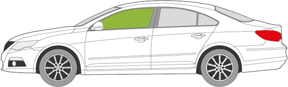 Afbeelding van Zijruit links Volkswagen Passat cc 