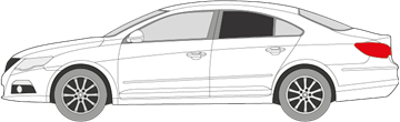 Afbeelding van Zijruit links Volkswagen Passat cc (DONKERE RUIT) 