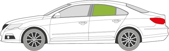 Afbeelding van Zijruit links Volkswagen Passat cc 