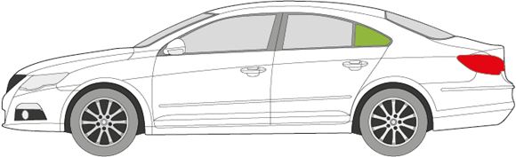 Afbeelding van Zijruit links Volkswagen Passat cc 