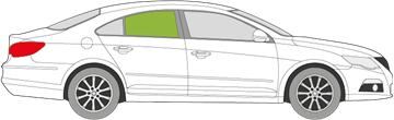 Afbeelding van Zijruit rechts Volkswagen Passat cc 