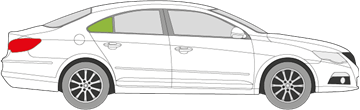 Afbeelding van Zijruit rechts Volkswagen Passat cc 