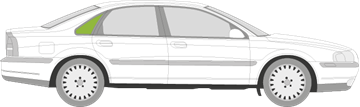 Afbeelding van Zijruit rechts Volvo S80 