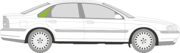 Afbeelding van Zijruit rechts Volvo S80 