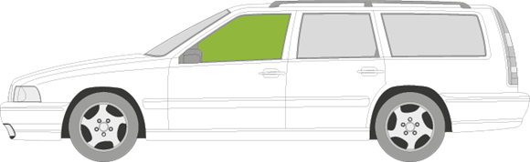 Afbeelding van Zijruit links Volvo V70 