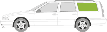 Afbeelding van Zijruit links Volvo V70 