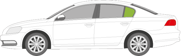 Afbeelding van Zijruit links Volkswagen Passat sedan 
