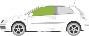 Afbeelding van Zijruit links Fiat Stilo 3 deurs 